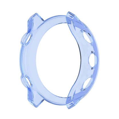 For Garmin Forerunner 158 / 55 Half Coverage Hollowed TPU Protective Case(Transparent Blue) - Watch Cases by buy2fix | Online Shopping UK | buy2fix