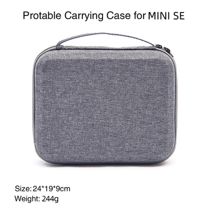 For DJI Mini SE Shockproof Carrying Hard Case Storage Bag, Size: 24 x 19 x 9cm(Grey + Red Liner) - Carry Cases & Bags by buy2fix | Online Shopping UK | buy2fix