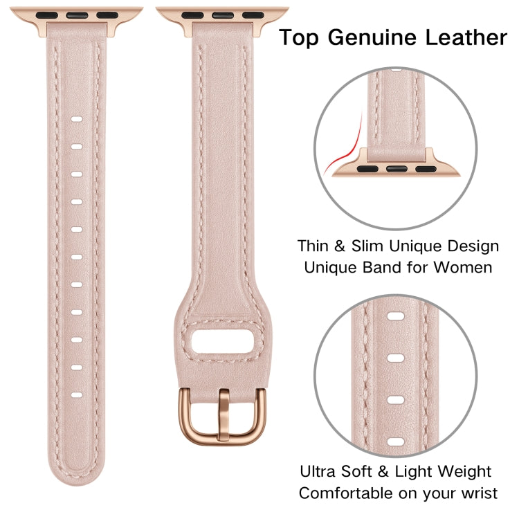 Women Starry Sky Style Leather Watch Band For Apple Watch Series 9&8&7 41mm / SE 3&SE 2&6&SE&5&4 40mm / 3&2&1 38mm(Pink Sand) by buy2fix