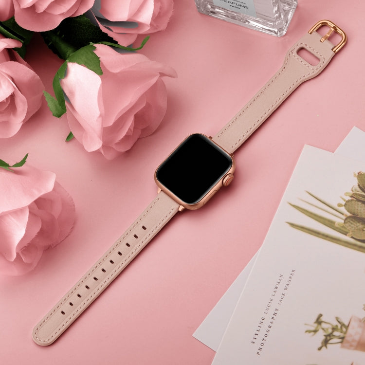 Women Starry Sky Style Leather Watch Band For Apple Watch Series 9&8&7 41mm / SE 3&SE 2&6&SE&5&4 40mm / 3&2&1 38mm(Pink Sand) by buy2fix
