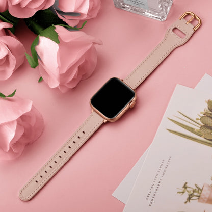 Women Starry Sky Style Leather Watch Band For Apple Watch Series 9&8&7 41mm / SE 3&SE 2&6&SE&5&4 40mm / 3&2&1 38mm(Pink Sand) by buy2fix