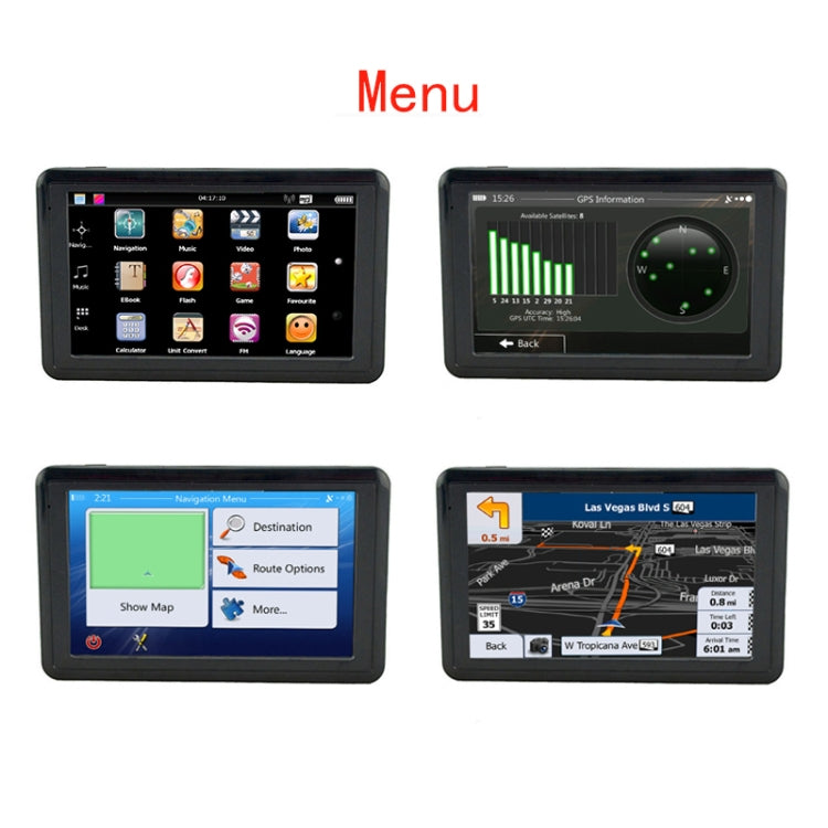 Q5 Car 5 inch HD TFT Touch Screen GPS Navigator Support TF Card / MP3 / FM Transmitter, Specification:North America Map - Car Monitor by buy2fix | Online Shopping UK | buy2fix