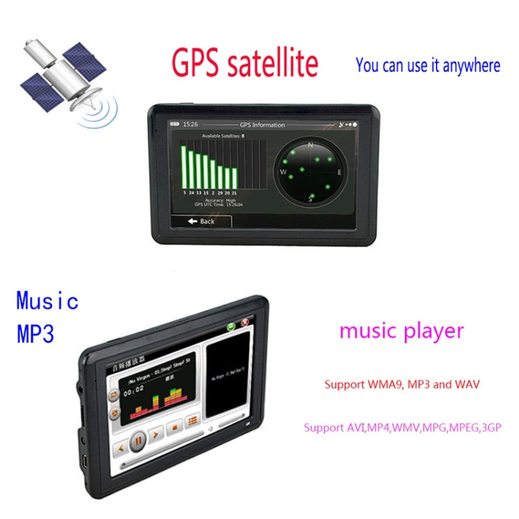 Q5 Car 5 inch HD TFT Touch Screen GPS Navigator Support TF Card / MP3 / FM Transmitter, Specification:Southeast Asia Map - Car Monitor by buy2fix | Online Shopping UK | buy2fix