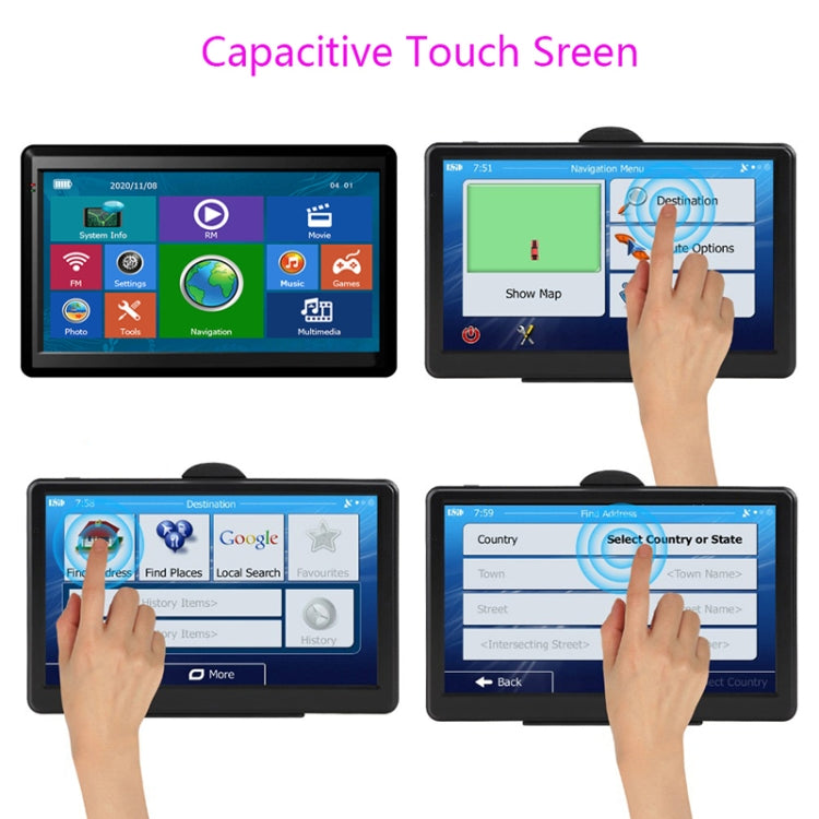 7 inch Car HD GPS Navigator 8G+128M Resistive Screen Support FM / TF Card, Specification:Africa Map - Car MP3 & MP4 & MP5 by buy2fix | Online Shopping UK | buy2fix