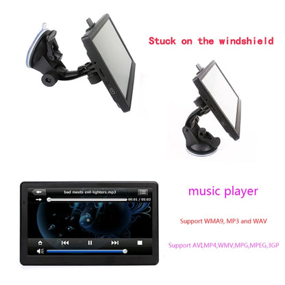 7 inch Car HD GPS Navigator 8G+128M Resistive Screen Support FM / TF Card, Specification:Africa Map - Car MP3 & MP4 & MP5 by buy2fix | Online Shopping UK | buy2fix