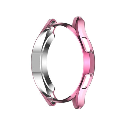 For Samsung Galaxy Watch4 Classic 46mm Electroplating Hollow Half-pack TPU Protective Case(Rose Pink) - Watch Cases by ENKAY | Online Shopping UK | buy2fix