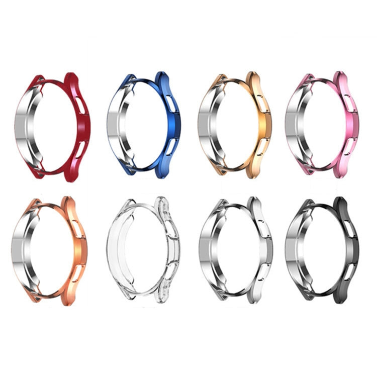 For Samsung Galaxy Watch4 Classic 46mm Electroplating Hollow Half-pack TPU Protective Case(Red) - Watch Cases by ENKAY | Online Shopping UK | buy2fix