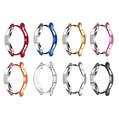For Samsung Galaxy Watch4 Classic 46mm Electroplating Hollow Half-pack TPU Protective Case(Red) - Watch Cases by ENKAY | Online Shopping UK | buy2fix