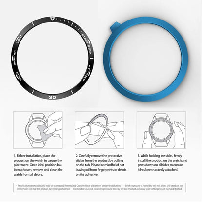 For Garmin Fenix 5 Smart Watch Steel Bezel Ring, A Version(Black Ring White Letter) - Watch Cases by buy2fix | Online Shopping UK | buy2fix