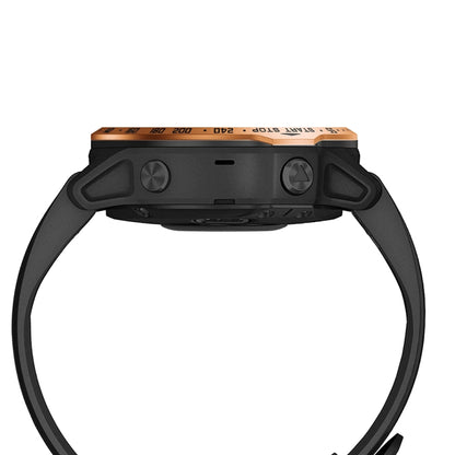 For Garmin Fenix 6s/ 6s Pro/6s Sapphire Smart Watch Steel Bezel Ring, A Version(Rose Gold Ring Black Letter) - Watch Cases by buy2fix | Online Shopping UK | buy2fix