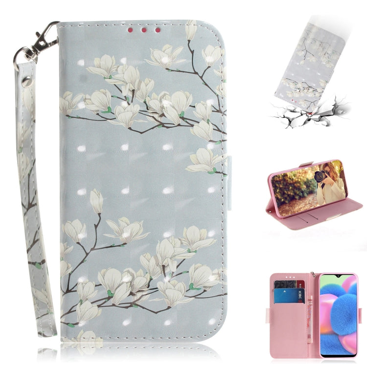 For Nokia 7.2 / 6.2 3D Colored Drawing Horizontal Flip PU Leather Case with Holder & Card Slots & Wallet(Magnolia) - Nokia Cases by buy2fix | Online Shopping UK | buy2fix