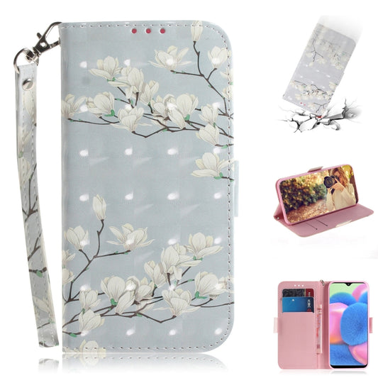 For Nokia 7.2 / 6.2 3D Colored Drawing Horizontal Flip PU Leather Case with Holder & Card Slots & Wallet(Magnolia) - Nokia Cases by buy2fix | Online Shopping UK | buy2fix