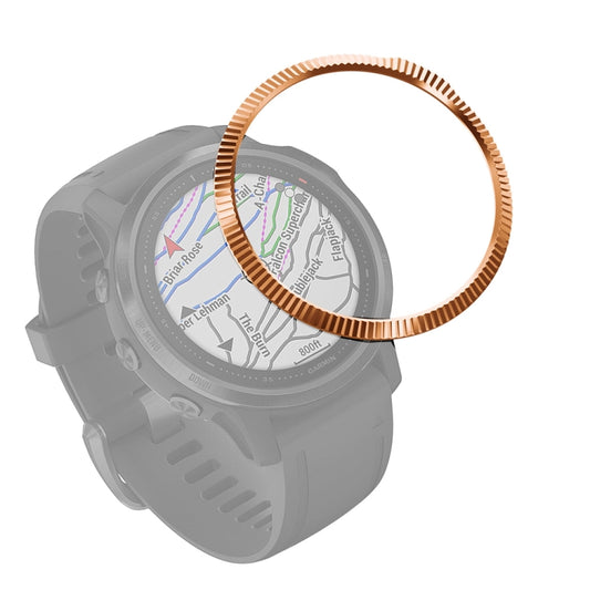 For Garmin Fenix 6S/ 6S Pro/6S Sapphire Smart Watch Steel Bezel Ring, B Version(Rose Gold) - Watch Cases by buy2fix | Online Shopping UK | buy2fix