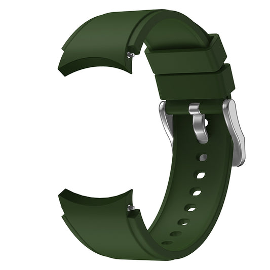 For Samsung Galaxy Watch4 40mm Silicone Watch Band(Army Green) - Watch Bands by buy2fix | Online Shopping UK | buy2fix