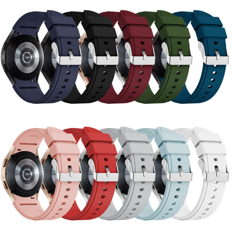 For Samsung Galaxy Watch4 44mm Silicone Watch Band(Midnight Blue) - Watch Bands by buy2fix | Online Shopping UK | buy2fix