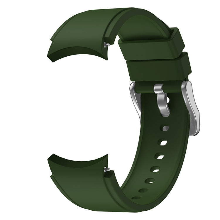 For Samsung Galaxy Watch4 Classic 42mm Silicone Watch Band(Army Green) - Watch Bands by buy2fix | Online Shopping UK | buy2fix