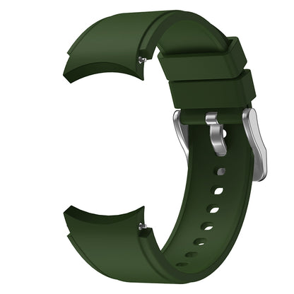 For Samsung Galaxy Watch4 Classic 42mm Silicone Watch Band(Army Green) - Watch Bands by buy2fix | Online Shopping UK | buy2fix