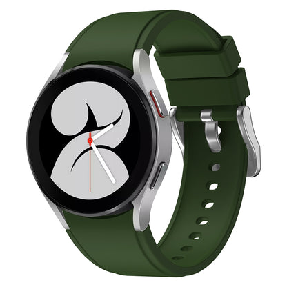 For Samsung Galaxy Watch4 Classic 42mm Silicone Watch Band(Army Green) - Watch Bands by buy2fix | Online Shopping UK | buy2fix