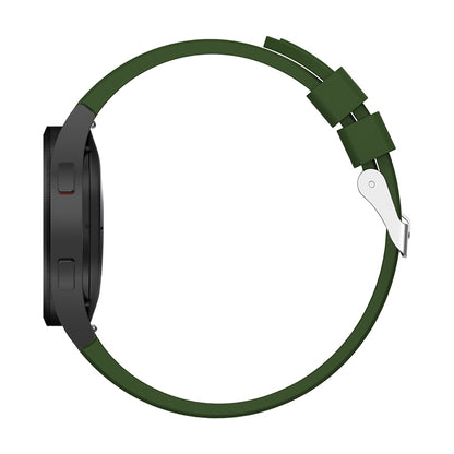 For Samsung Galaxy Watch4 Classic 42mm Silicone Watch Band(Army Green) - Watch Bands by buy2fix | Online Shopping UK | buy2fix