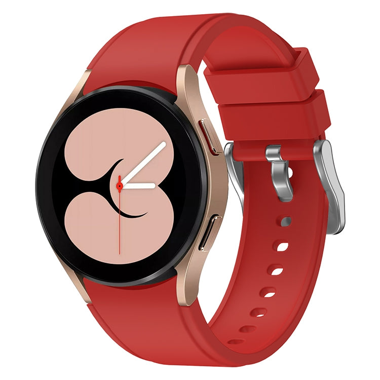For Samsung Galaxy Watch4 Classic 46mm Silicone Watch Band(Red) - Watch Bands by buy2fix | Online Shopping UK | buy2fix