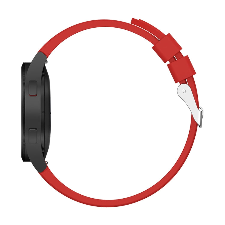 For Samsung Galaxy Watch4 Classic 46mm Silicone Watch Band(Red) - Watch Bands by buy2fix | Online Shopping UK | buy2fix