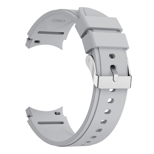 For Samsung Galaxy Watch4 Classic 46mm Silicone Watch Band(Light Grey) - Watch Bands by buy2fix | Online Shopping UK | buy2fix