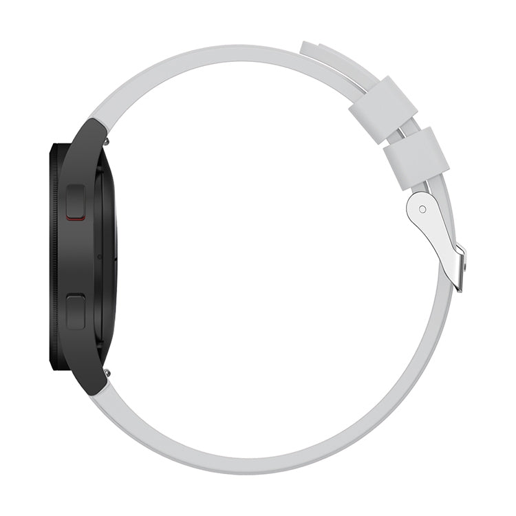 For Samsung Galaxy Watch4 Classic 46mm Silicone Watch Band(Light Grey) - Watch Bands by buy2fix | Online Shopping UK | buy2fix