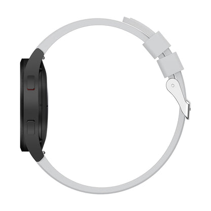 For Samsung Galaxy Watch4 Classic 46mm Silicone Watch Band(Light Grey) - Watch Bands by buy2fix | Online Shopping UK | buy2fix