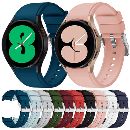 For Samsung Galaxy Watch4 Classic 46mm Silicone Watch Band(Light Grey) - Watch Bands by buy2fix | Online Shopping UK | buy2fix