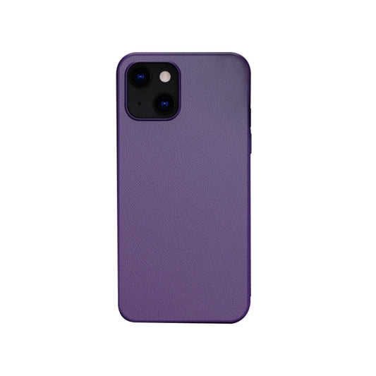 For iPhone 13 Pro Max Plain Skin Leather Phone Case (Purple) - iPhone 13 Pro Max Cases by buy2fix | Online Shopping UK | buy2fix