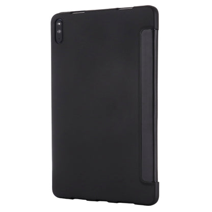 For Huawei MatePad 11 (2021) GEBEI Shockproof Horizontal Flip Leather Case with Three-folding Holder(Black) - Huawei by GEBEI | Online Shopping UK | buy2fix