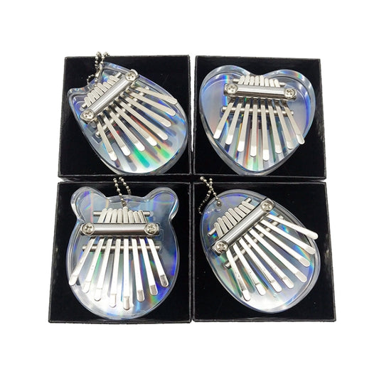 Mini Dazzle Acrylic 8 Tone Thumb Piano Kalimba Musical Instruments(Egg) - Keyboard Accessories by buy2fix | Online Shopping UK | buy2fix
