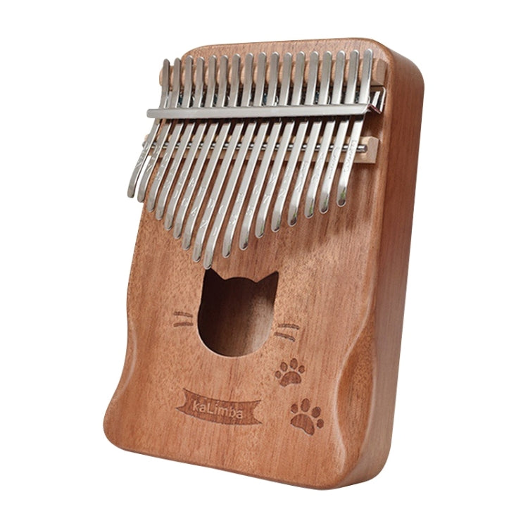17 Tone Acacia Wood Thumb Piano Kalimba Musical Instruments(Coffee-Cat) by buy2fix
