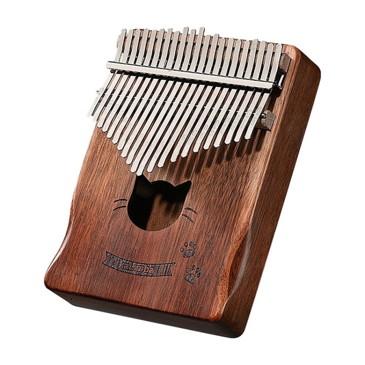 21 Tone Acacia Wood Thumb Piano Kalimba Musical Instruments(Brown-Cat) - Keyboard Accessories by buy2fix | Online Shopping UK | buy2fix