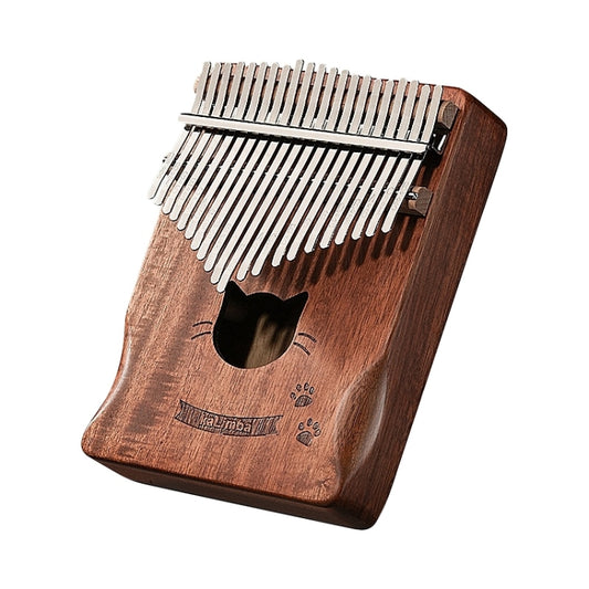 21 Tone Acacia Wood Thumb Piano Kalimba Musical Instruments(Coffee-Cat) - Keyboard Accessories by buy2fix | Online Shopping UK | buy2fix