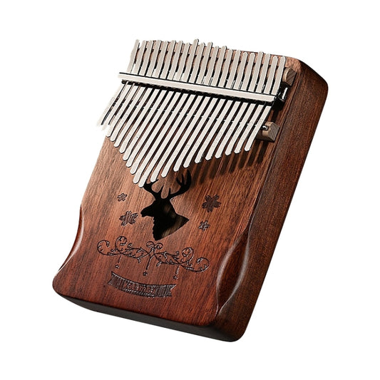 21 Tone Acacia Wood Thumb Piano Kalimba Musical Instruments(Coffee-Reindeer) - Keyboard Accessories by buy2fix | Online Shopping UK | buy2fix