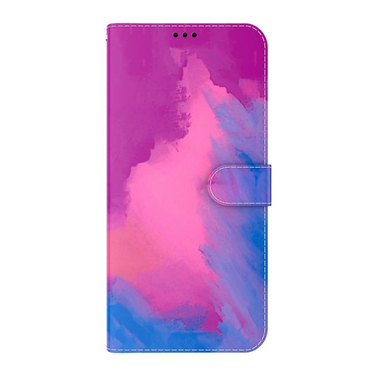 For iPhone 13 Pro Max Watercolor Pattern Horizontal Flip Leather Case with Holder & Card Slot & Wallet (Purple Red) - iPhone 13 Pro Max Cases by buy2fix | Online Shopping UK | buy2fix