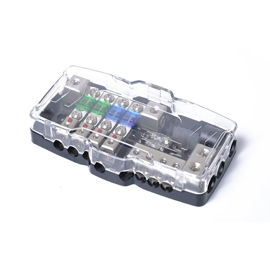 A0529 Multi-functional LED Car Audio Stereo Mini ANL Fuse Box with Wrench - Fuse by buy2fix | Online Shopping UK | buy2fix