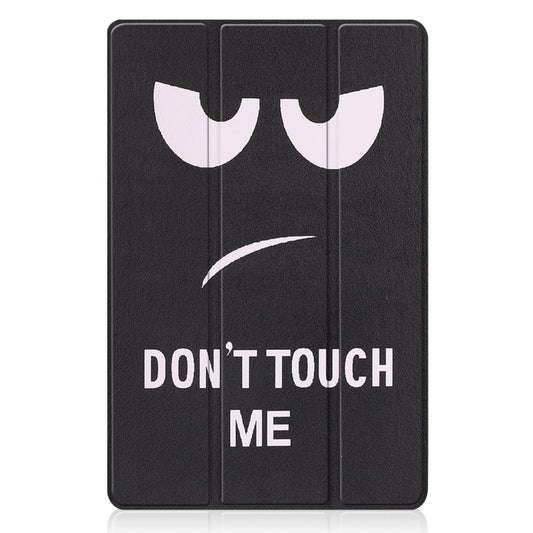 For Xiaomi Pad 5 Custer Painted PU Leather Case with Sleep / Wake-up Function & 3-Fold Holder(Big Eye Me) - More Tablet Cases by buy2fix | Online Shopping UK | buy2fix