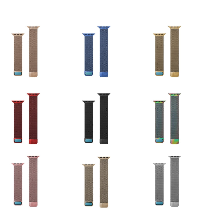 Double Section Milanese Magnetic Elasticity Strap Watch Band For Apple Watch Ultra 49mm&Watch Ultra 2 49mm / Series 9&8&7 45mm / SE 3&SE 2&6&SE&5&4 44mm / 3&2&1 42mm(Silver) by buy2fix