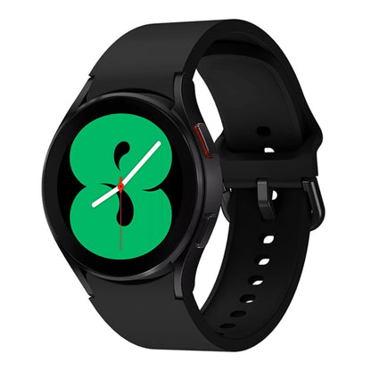 For Samsung Galaxy Watch4 Classic 42mm Universal Silicone Colorful Buckle Watch Band(Black) - Watch Bands by buy2fix | Online Shopping UK | buy2fix