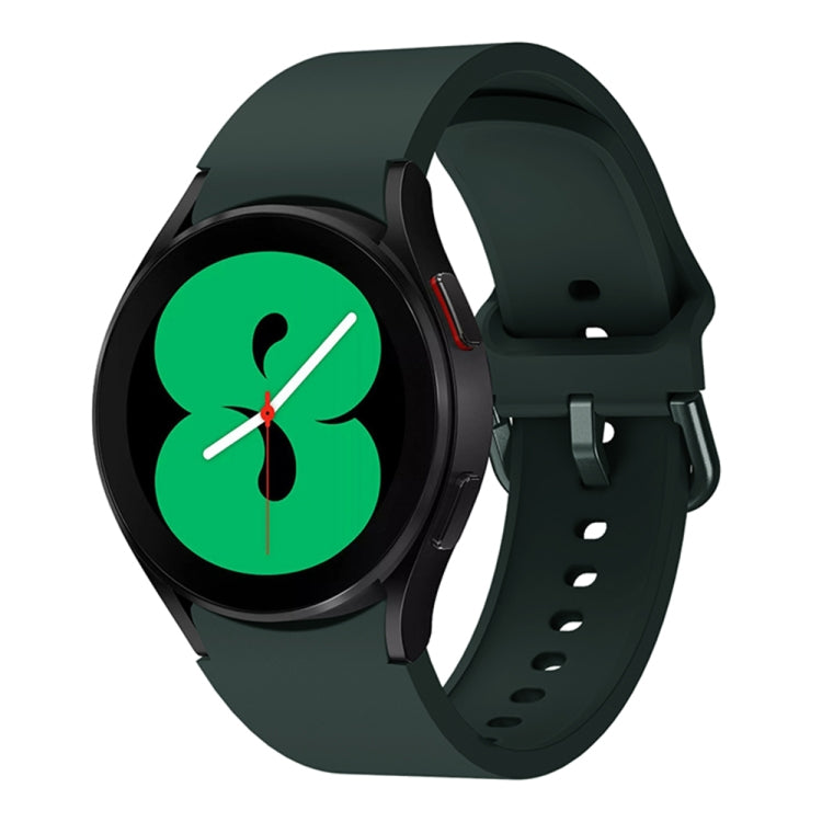 For Samsung Galaxy Watch4 Classic 46mm Universal Silicone Colorful Buckle Watch Band(Green) - Watch Bands by buy2fix | Online Shopping UK | buy2fix