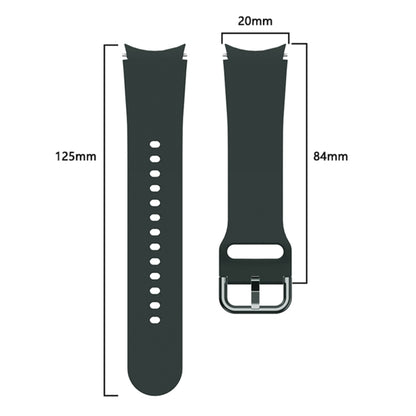 For Samsung Galaxy Watch4 Classic 46mm Universal Silicone Colorful Buckle Watch Band(Green) - Watch Bands by buy2fix | Online Shopping UK | buy2fix