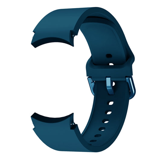 For Samsung Galaxy Watch4 Classic 46mm Universal Silicone Colorful Buckle Watch Band(Dark Blue) - Watch Bands by buy2fix | Online Shopping UK | buy2fix