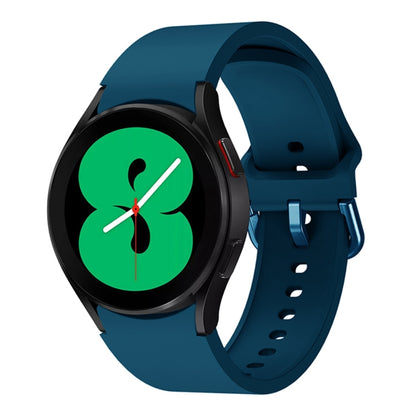 For Samsung Galaxy Watch4 Classic 46mm Universal Silicone Colorful Buckle Watch Band(Dark Blue) - Watch Bands by buy2fix | Online Shopping UK | buy2fix