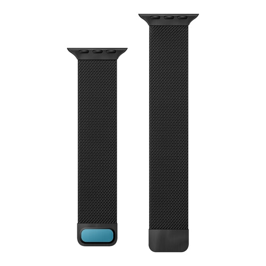 Adjustable Dual Section Milan Watch Band For Apple Watch Ultra 49mm&Watch Ultra 2 49mm / Series 9&8&7 45mm / SE 3&SE 2&6&SE&5&4 44mm / 3&2&1 42mm(Black) - Watch Bands by buy2fix | Online Shopping UK | buy2fix