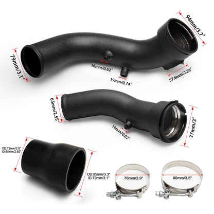 JQG1007 Car Modified Intake Pipe Kit for BMW 335i N55 - Engine Fittings by buy2fix | Online Shopping UK | buy2fix