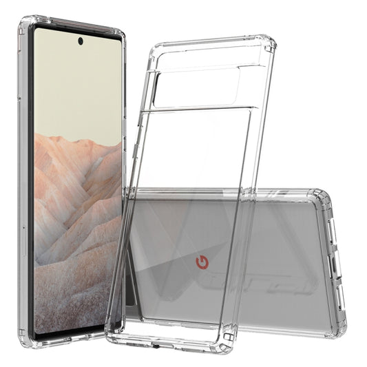 Shockproof Scratchproof TPU + Acrylic Protective Case For Google Pixel 6 Pro(Transparent) - Google Cases by buy2fix | Online Shopping UK | buy2fix