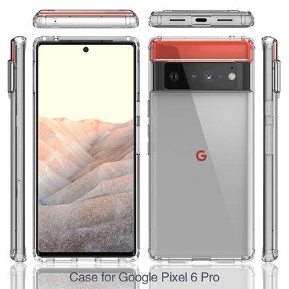 Shockproof Scratchproof TPU + Acrylic Protective Case For Google Pixel 6 Pro(Transparent) - Google Cases by buy2fix | Online Shopping UK | buy2fix
