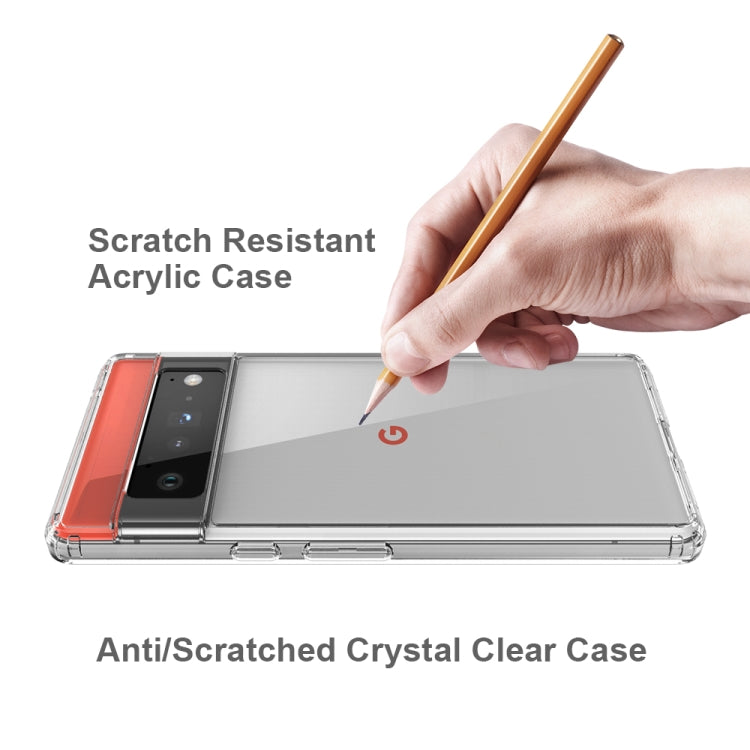 Shockproof Scratchproof TPU + Acrylic Protective Case For Google Pixel 6 Pro(Transparent) - Google Cases by buy2fix | Online Shopping UK | buy2fix